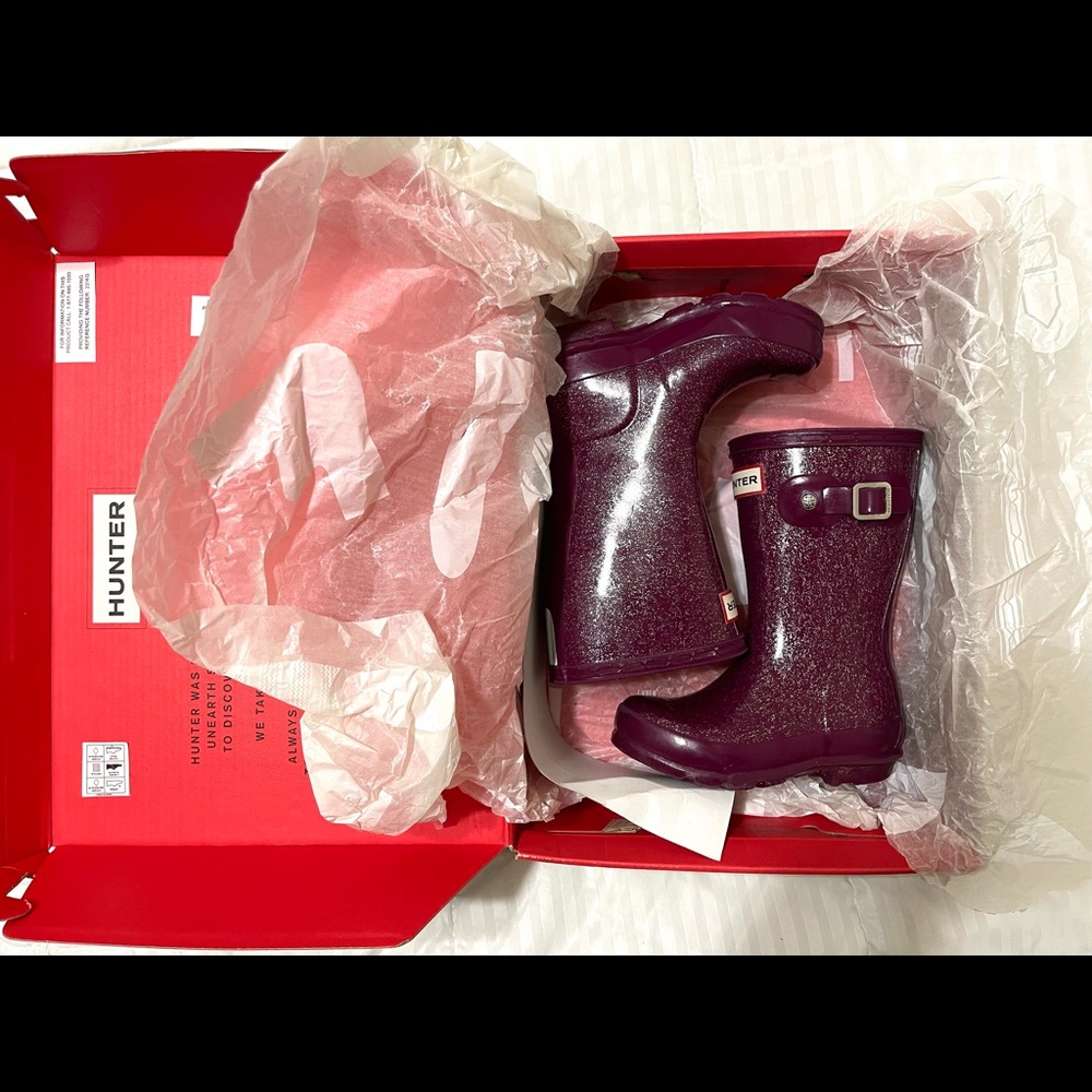 Original Kid Glitter Hunter Boots